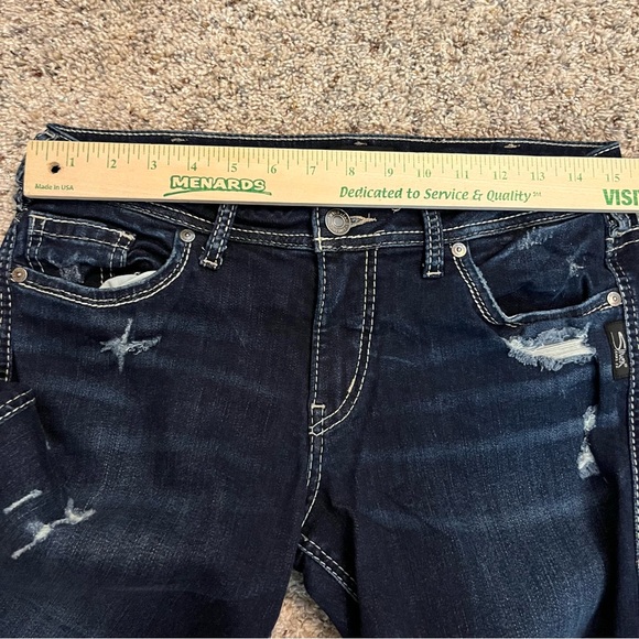 Silver Jeans Co. Silver Suki Capri Jeans Waist 31 x 22.5 Length - Picture 8 of 9